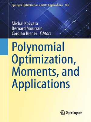 cover image of Polynomial Optimization, Moments, and Applications
